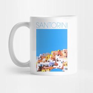 Santorini Poster Mug